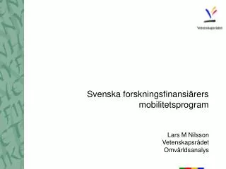 Svenska forskningsfinansiärers mobilitetsprogram