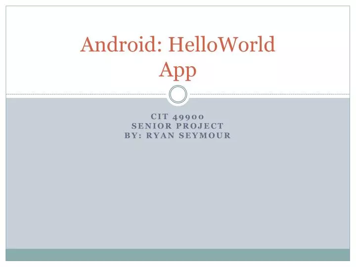 android helloworld app