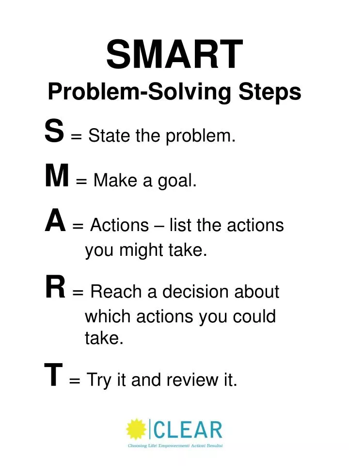 smart problem solving steps