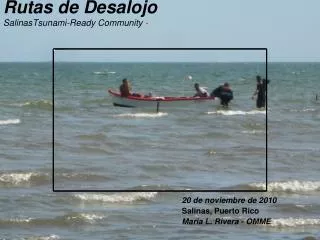 rutas de desalojo salinastsunami ready community