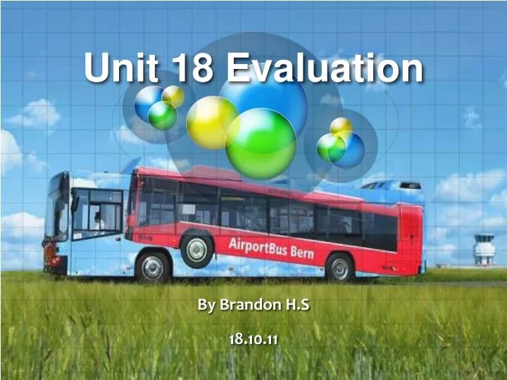 unit 18 evaluation