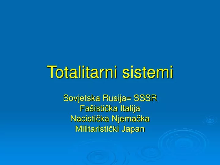 totalitarni sistemi