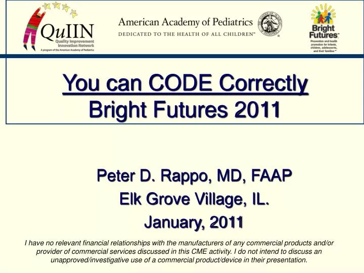 you can code correctly bright futures 2011