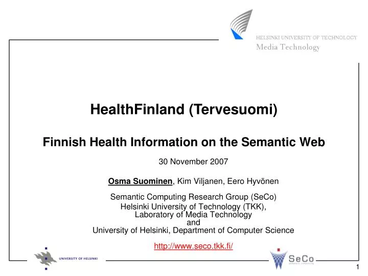 finnish health information on the semantic web