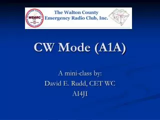 CW Mode (A1A)
