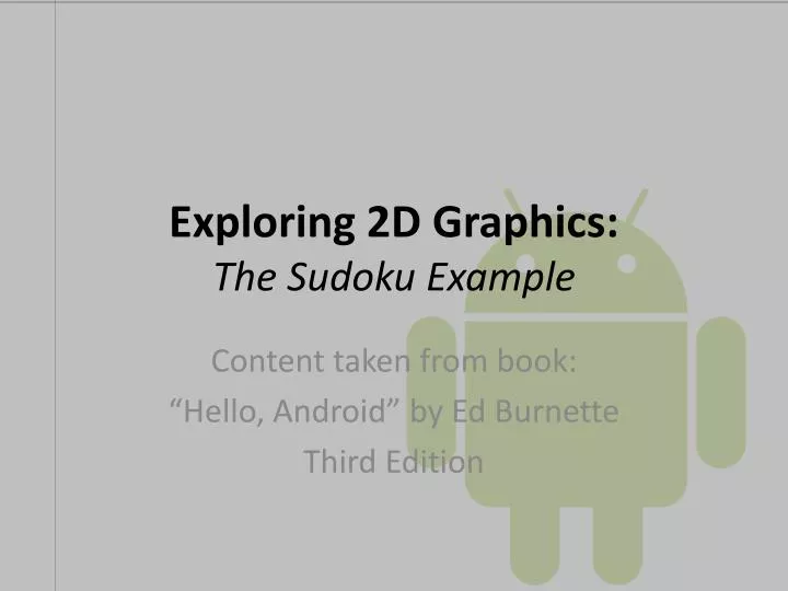exploring 2d graphics the sudoku example