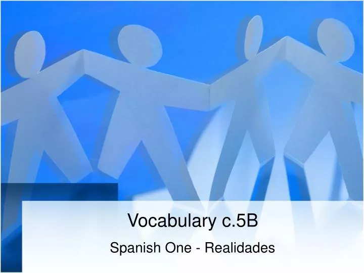 vocabulary c 5b