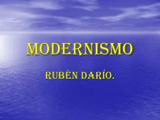 modernismo