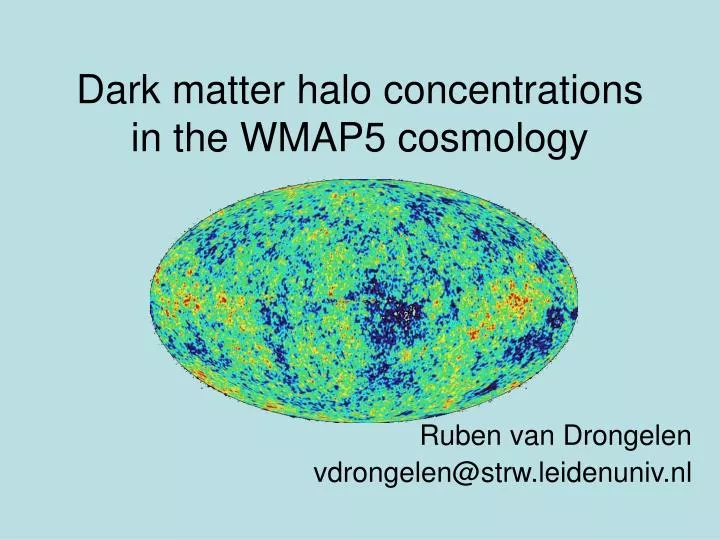 dark matter halo concentrations in the wmap5 cosmology
