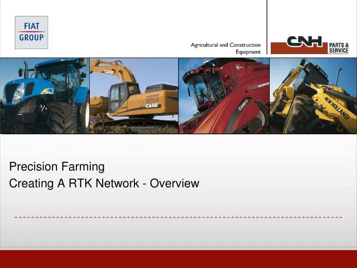 precision farming creating a rtk network overview