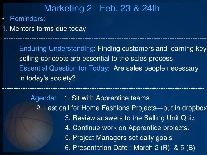 marketing 2 feb 23 24th