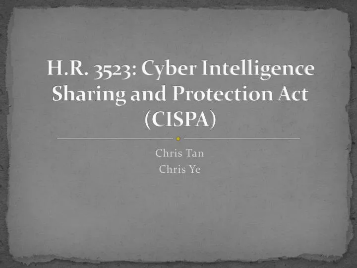 h r 3523 cyber intelligence sharing and protection act cispa