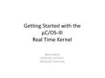 Getting Started with the µC/OS-III Real Time Kernel - slide 1