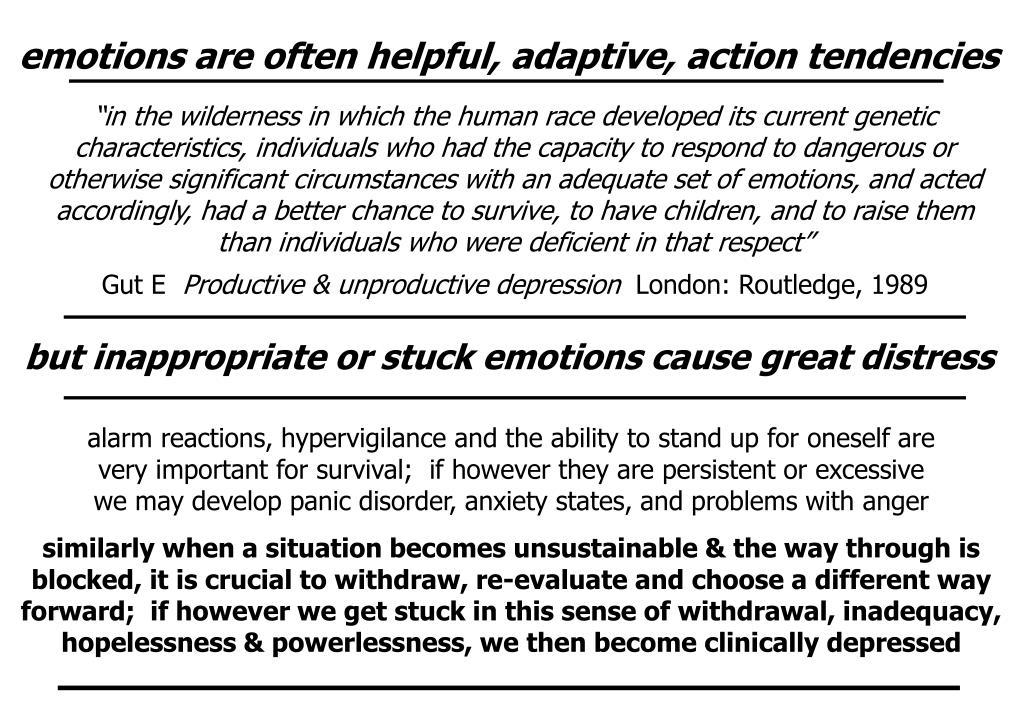 PPT - Understanding Emotional Responses: Adaptive or Distressing ...