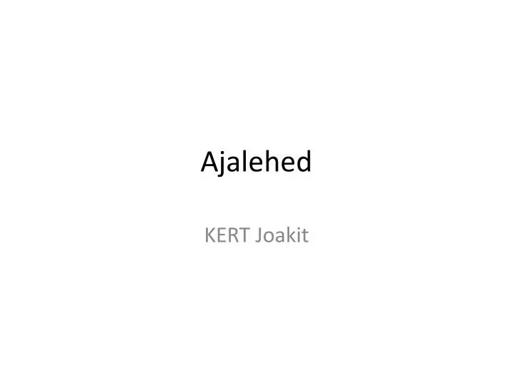 ajalehed