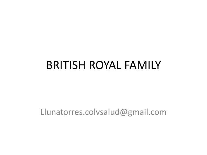 british royal family