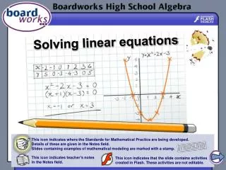 Solving linear equations