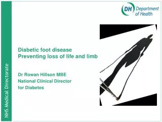 Diabetic foot disease Preventing loss of life and limb
