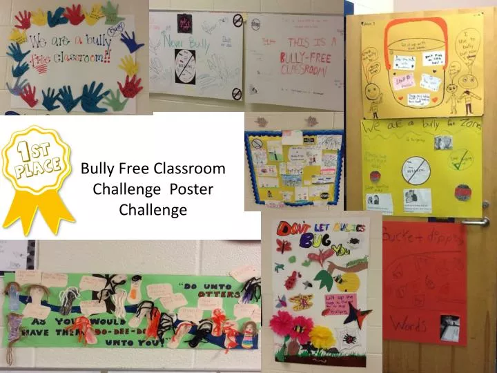 bully free classroom challenge poster challenge