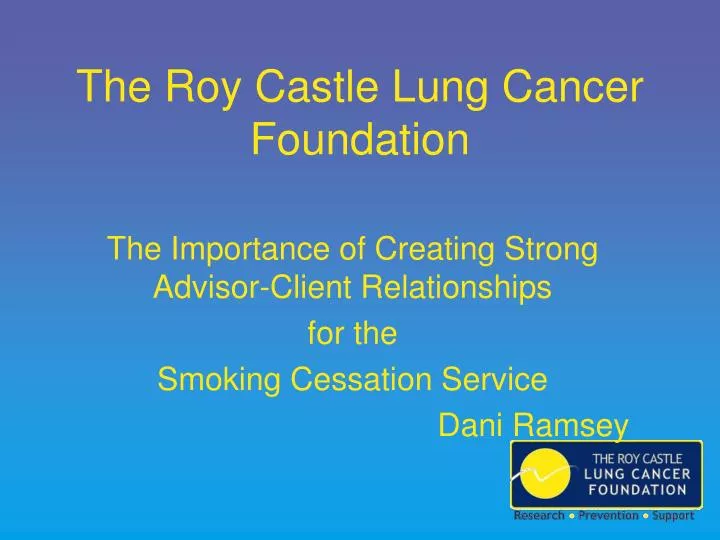 the roy castle lung cancer foundation