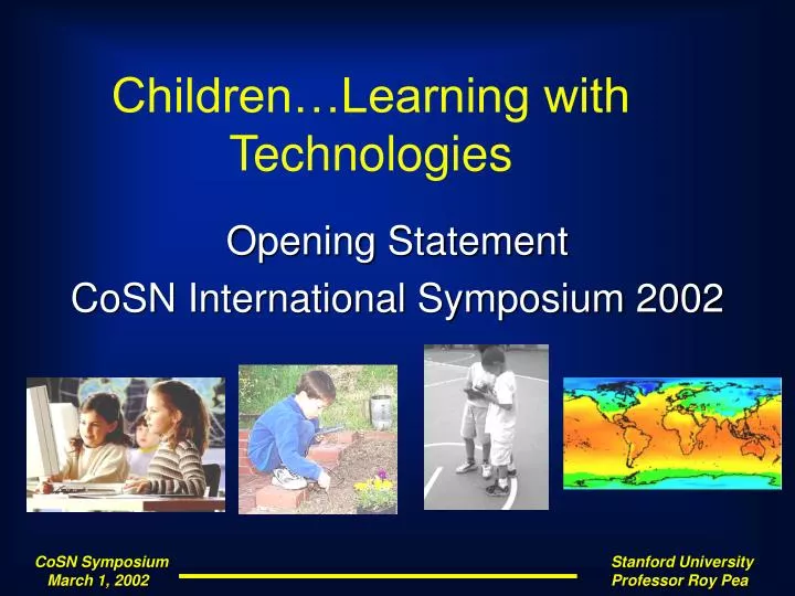 children learning with technologies