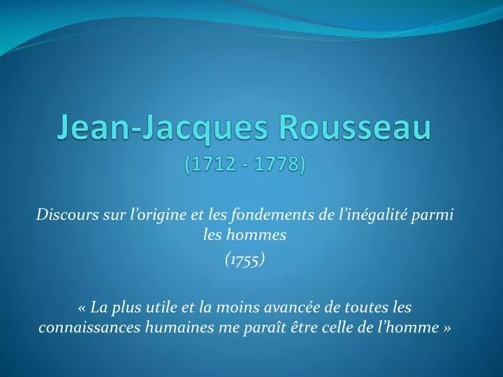 jean jacques rousseau 1712 1778