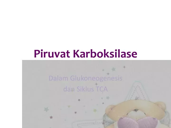 piruvat karboksilase