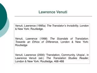 Lawrence Venuti