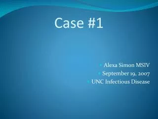 Case #1