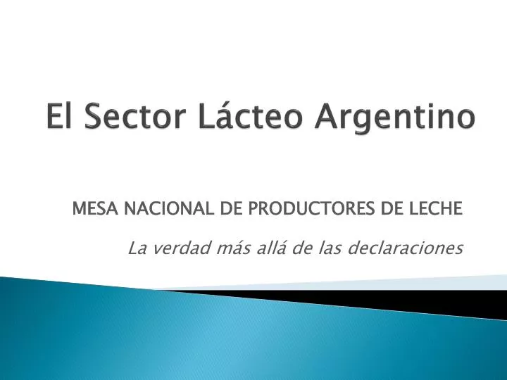 el sector l cteo argentino