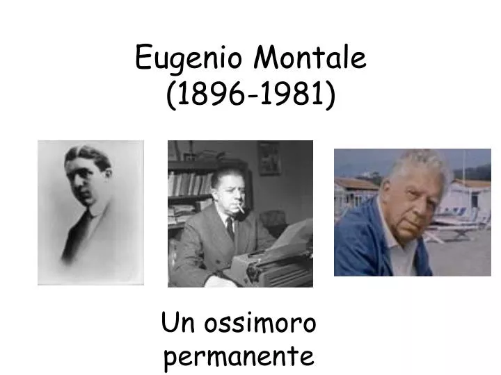 eugenio montale 1896 1981