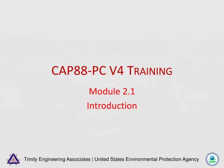 cap88 pc v4 training