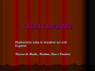 i colli euganei