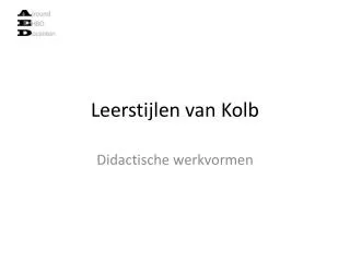 leerstijlen van kolb