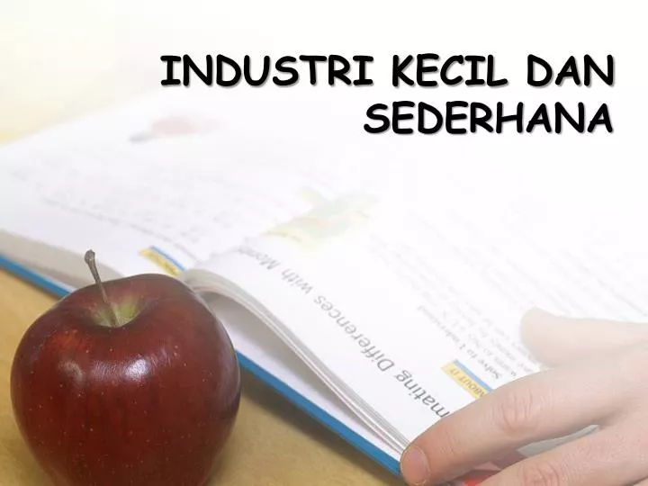 industri kecil dan sederhana