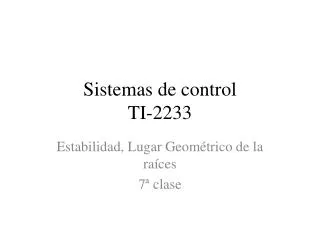 sistemas de control ti 2233