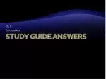 Study Guide Answers - slide 1