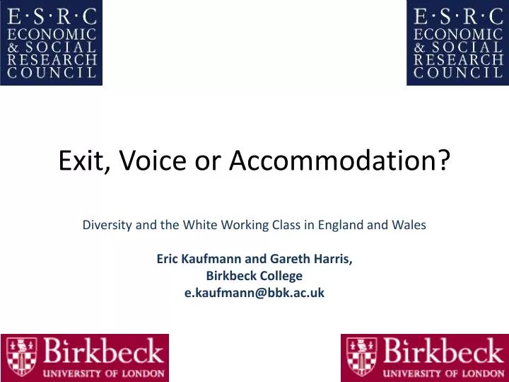 exit voice or accommodation