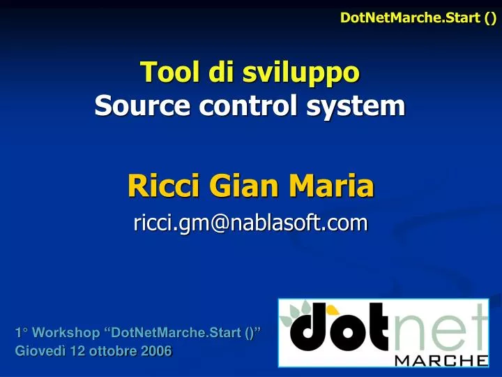 tool di sviluppo source control system