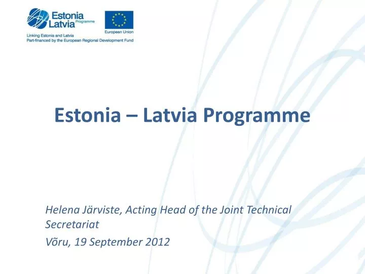estonia latvia programme