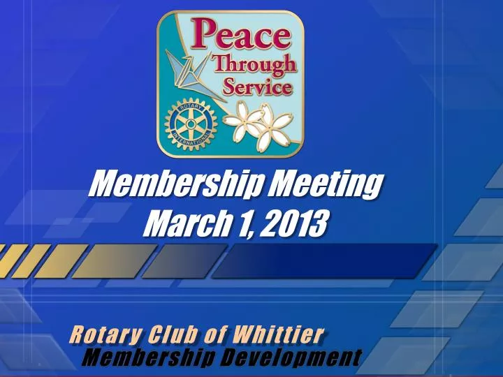 membership meeting march 1 2013