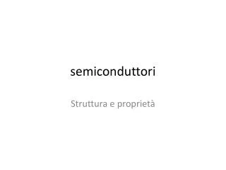 semiconduttori