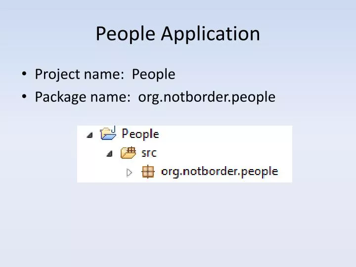 people application
