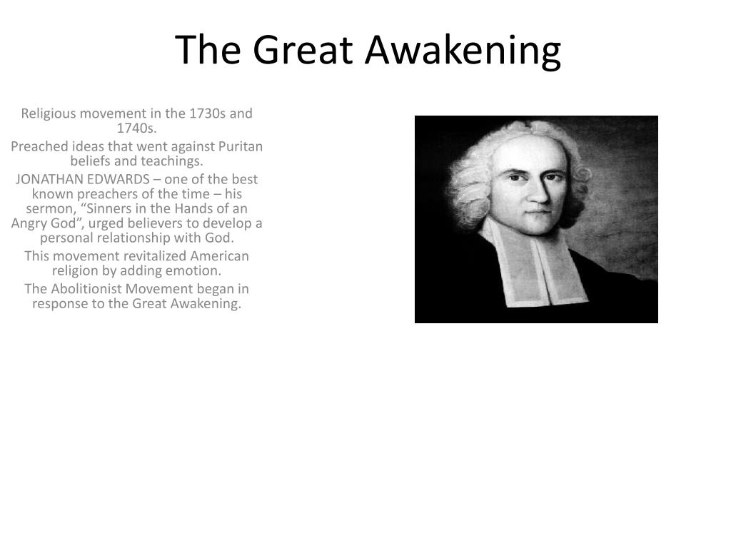 PPT - The Great Awakening PowerPoint Presentation, free download - ID ...