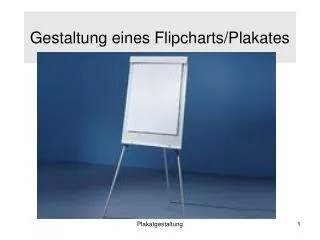 gestaltung eines flipcharts plakates