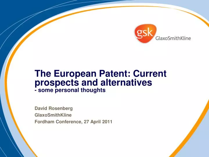 the european patent current prospects and alternatives some personal thoughts