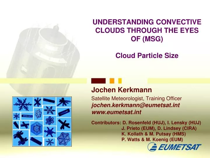 understanding convective clouds through the eyes of msg cloud particle size