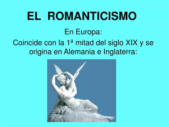 el romanticismo
