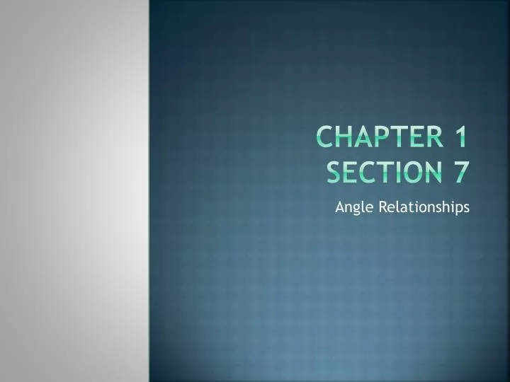 chapter 1 section 7