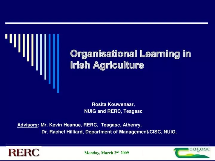 organisational learning in irish agriculture